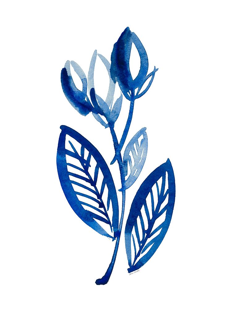 Blue Floral I art print by Lanie Loreth for $57.95 CAD
