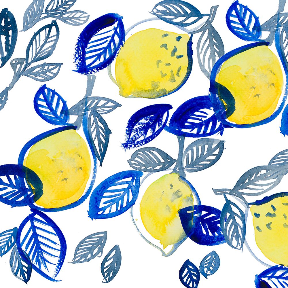 Mingling Lemons and Leaves art print by Lanie Loreth for $57.95 CAD