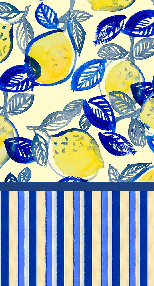 Lemon Panel with Stripe art print by Lanie Loreth for $57.95 CAD