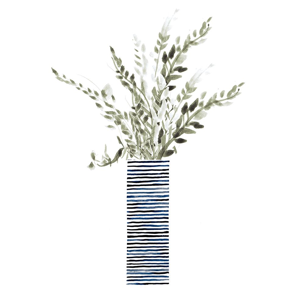 Tall Blue Textured Vase art print by Lanie Loreth for $57.95 CAD