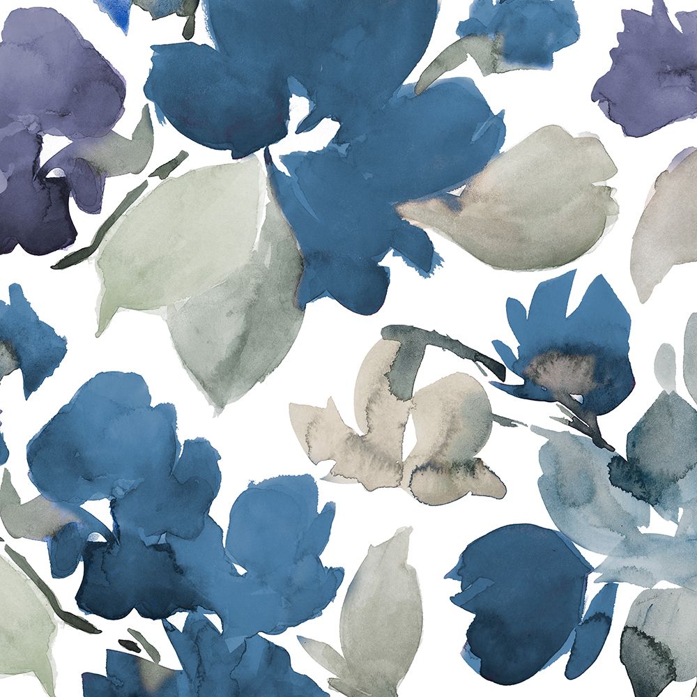 Glorious Blue Blooms I art print by Lanie Loreth for $57.95 CAD