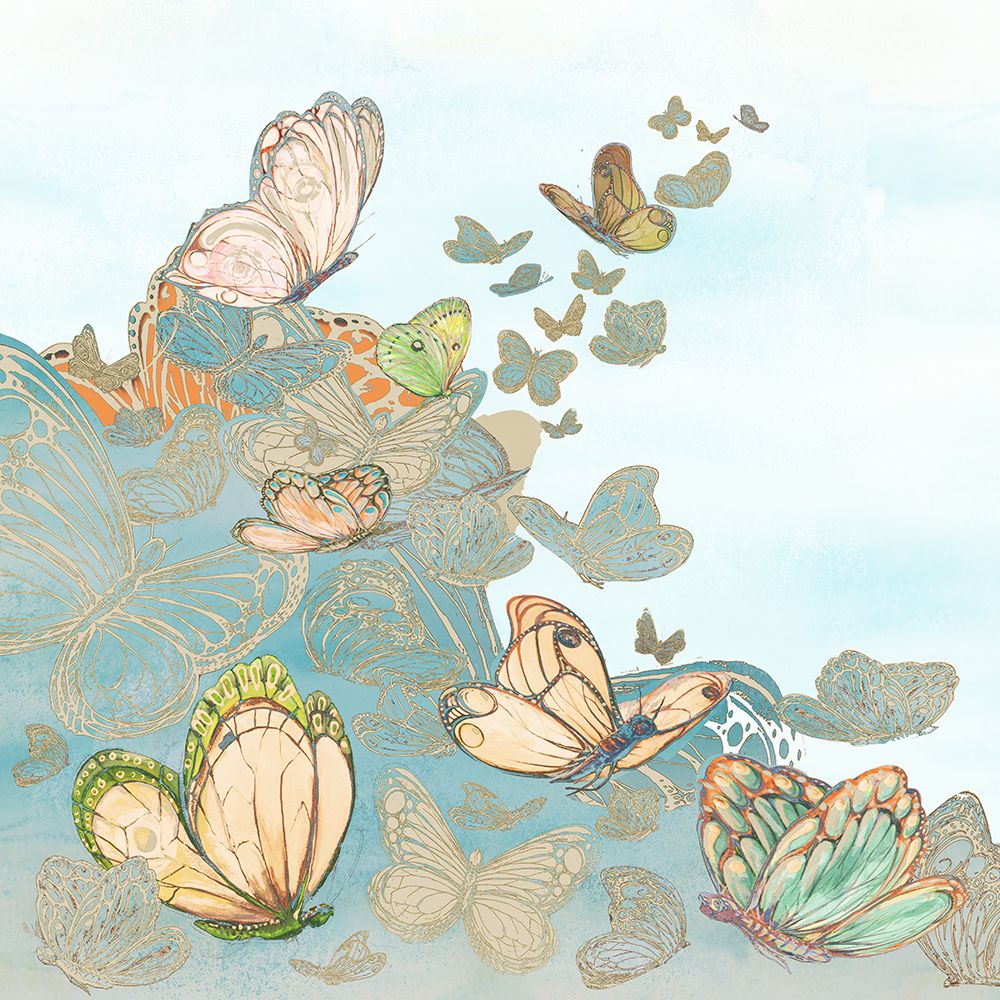 Pearlescent Butterflies art print by Diannart for $57.95 CAD