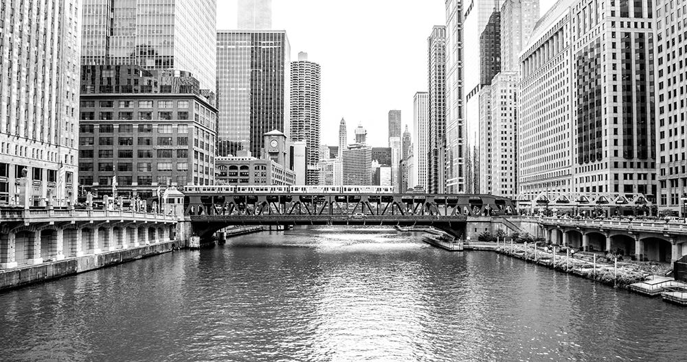 BW Chicago River View art print by Bill Carson Photography for $57.95 CAD