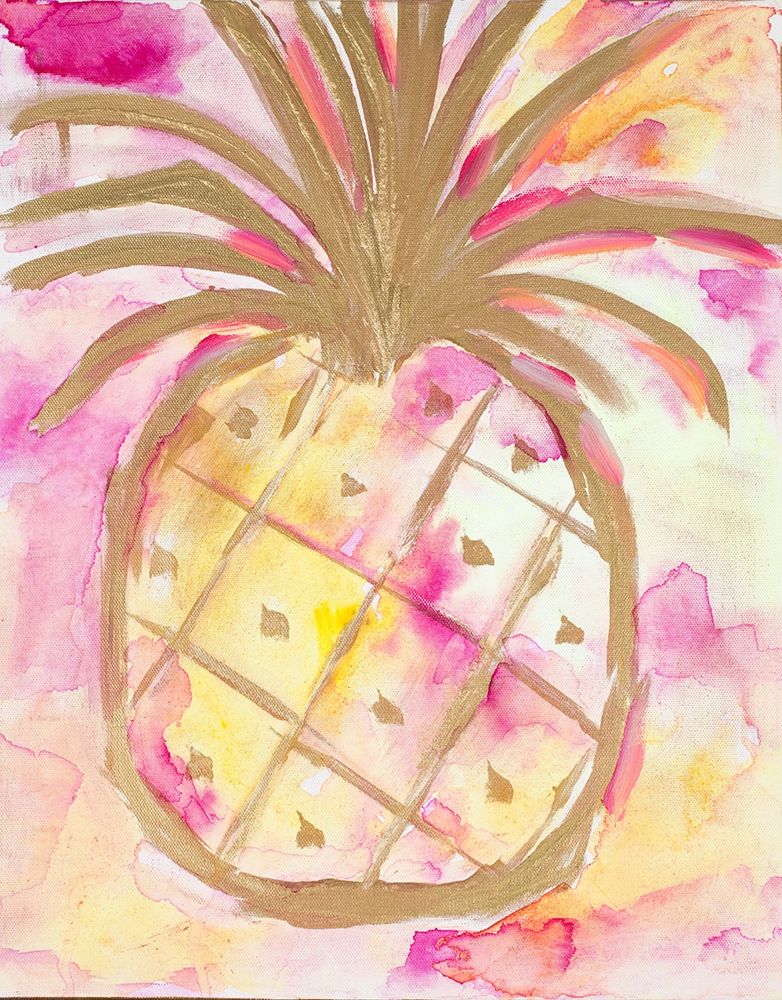 Pink Gold Pineapple art print by L. Hewitt for $57.95 CAD