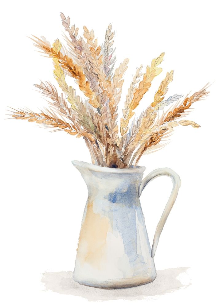 Wheat in Pitcher art print by Lanie Loreth for $57.95 CAD