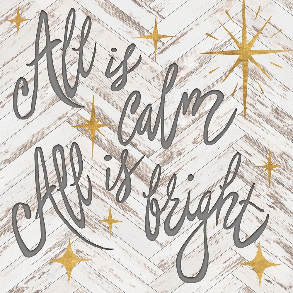 All is Calm All is Bright art print by Elizabeth Medley for $57.95 CAD