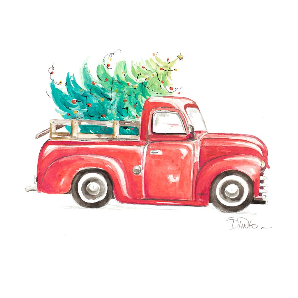 Christmas Tree Haul I art print by Patricia Pinto for $57.95 CAD