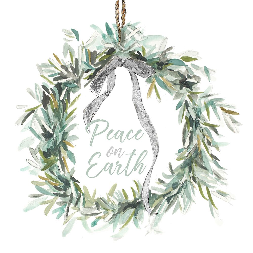 Peace on Earth Wreath art print by Patricia Pinto for $57.95 CAD