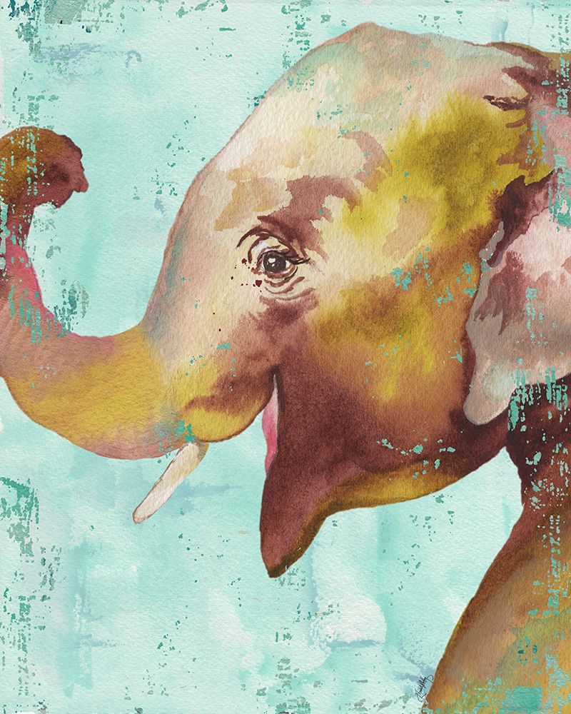 Funky Elephant art print by Elizabeth Medley for $57.95 CAD