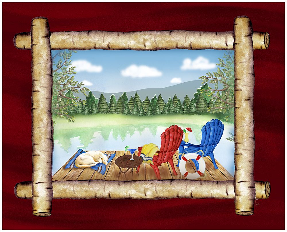 Framed Lake View II art print by Andi Metz for $57.95 CAD