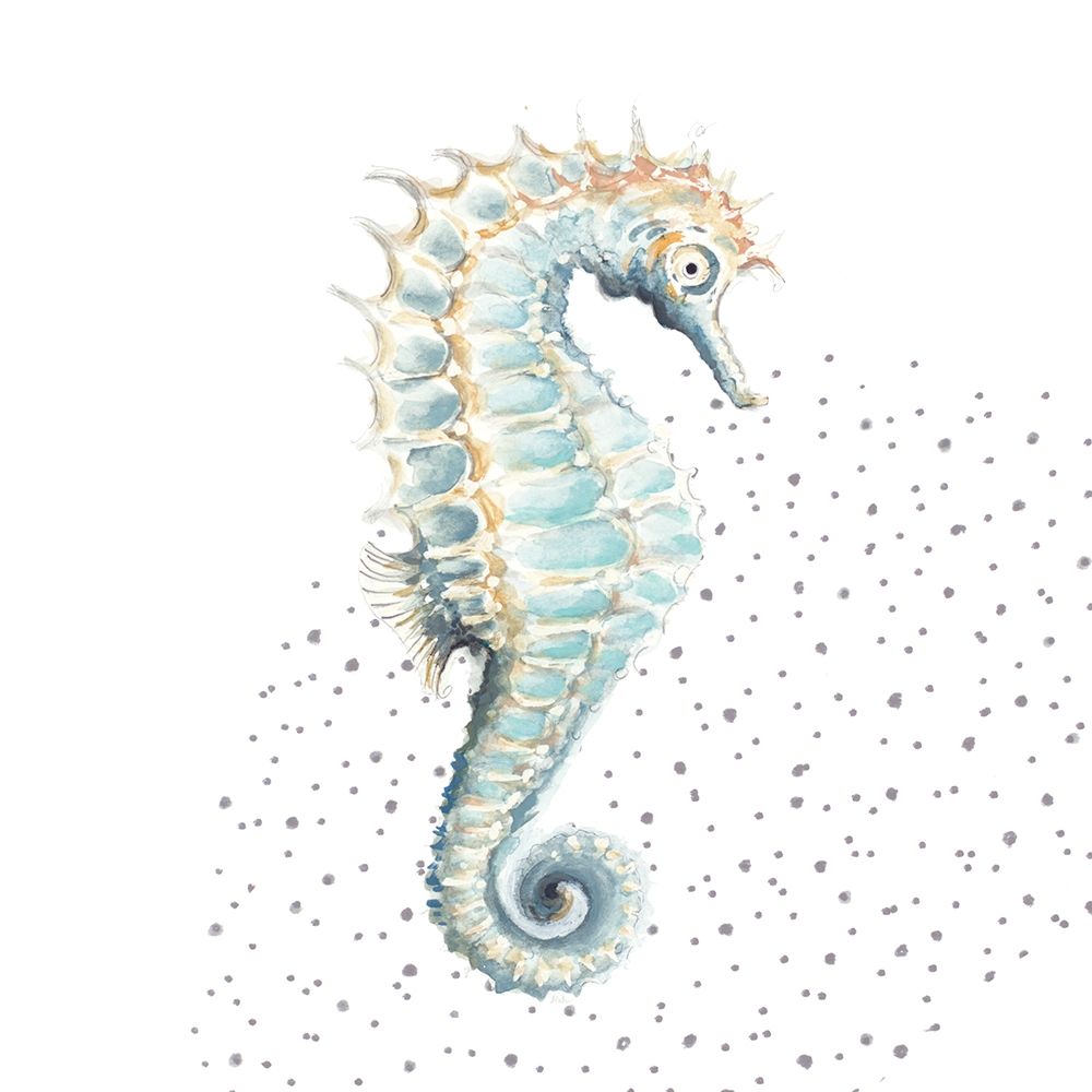 Turquoise Seahorse art print by Patricia Pinto for $57.95 CAD