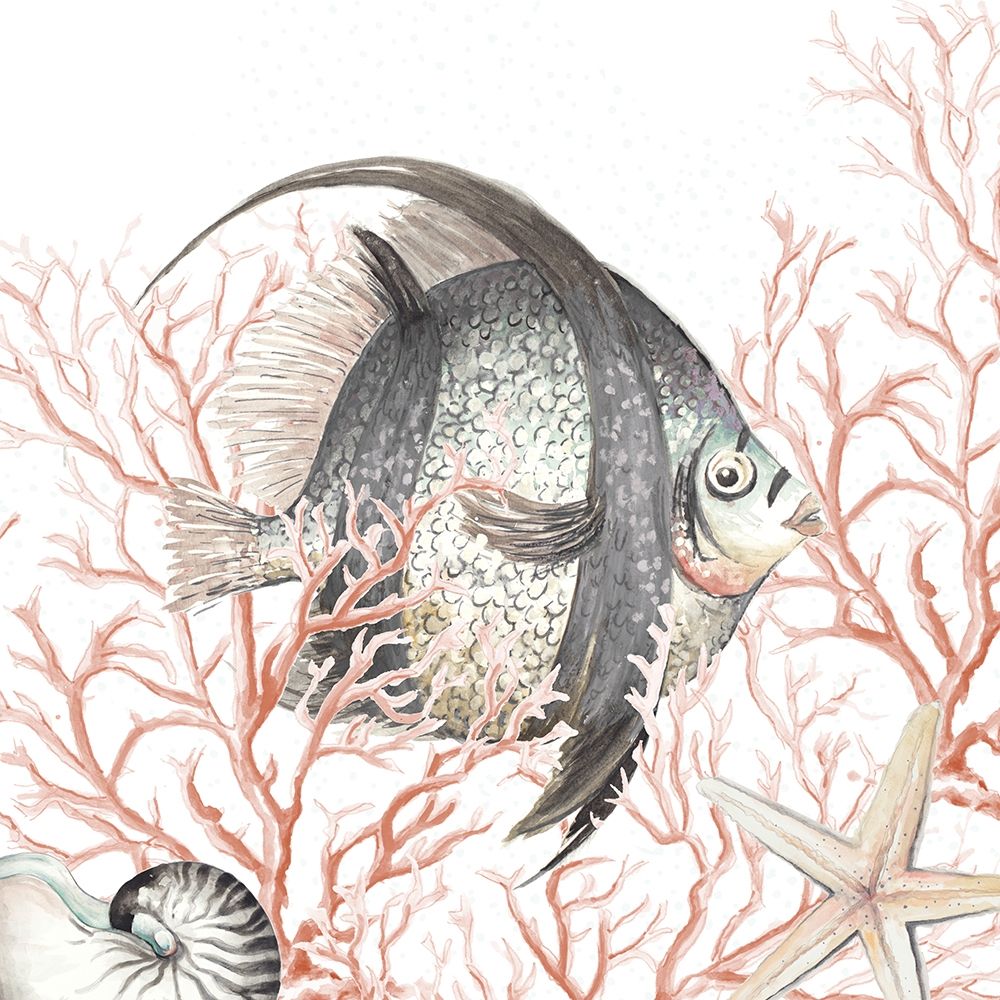 Ocean Fish On Coral art print by Patricia Pinto for $57.95 CAD