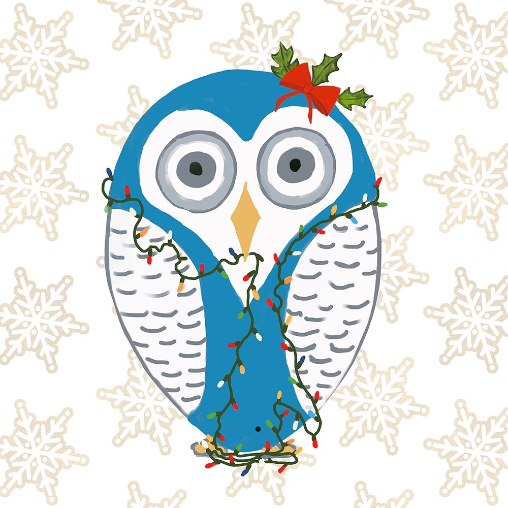 Christmas Owl I art print by Julie DeRice for $57.95 CAD