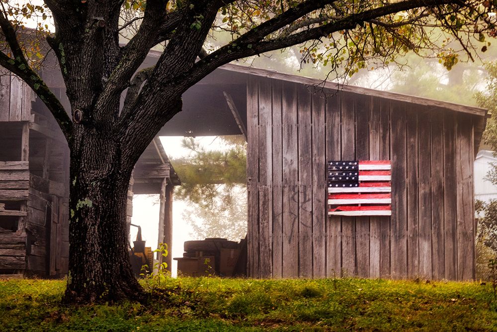 Americana Dock Cabin art print by Andy Amos for $57.95 CAD
