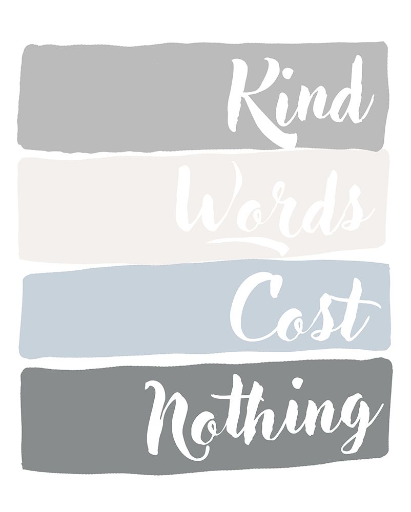 Kind Words Cost Nothing art print by Anna Quach for $57.95 CAD