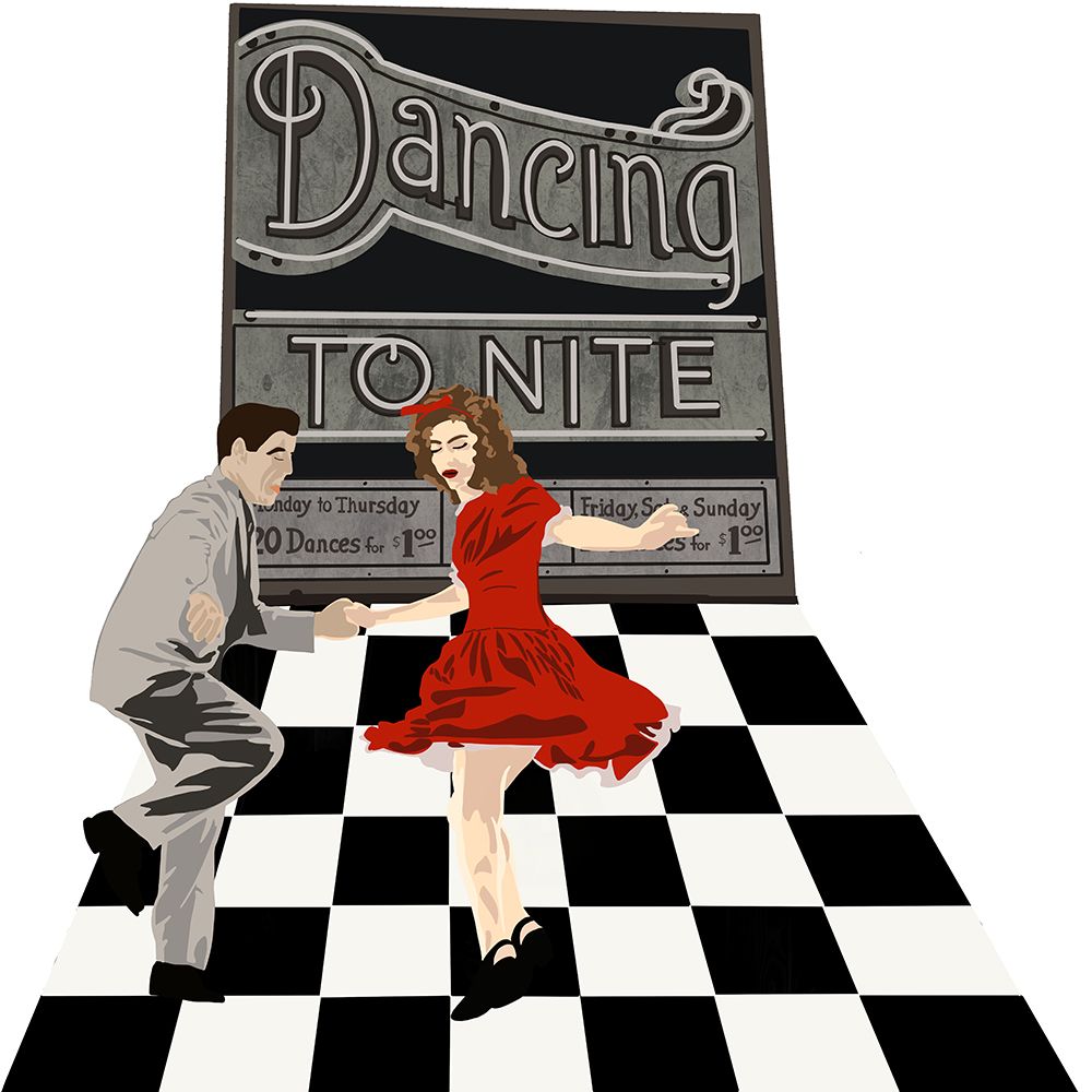Dancing To Nite art print by Jen Bucheli for $57.95 CAD