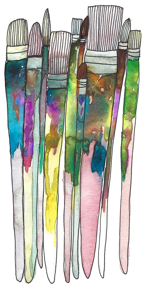Paint Brushes art print by Jen Bucheli for $57.95 CAD