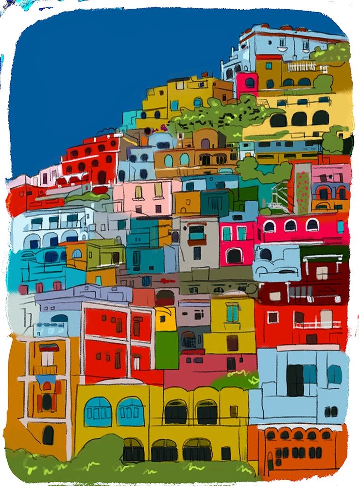City On A Mountain art print by Jen Bucheli for $57.95 CAD