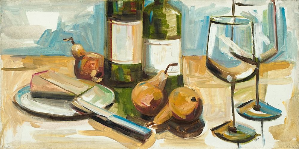 Pears Well with Wine art print by Heather A. French-Roussia for $57.95 CAD