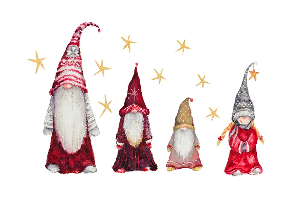 Gnome Family art print by Janice Gaynor for $57.95 CAD