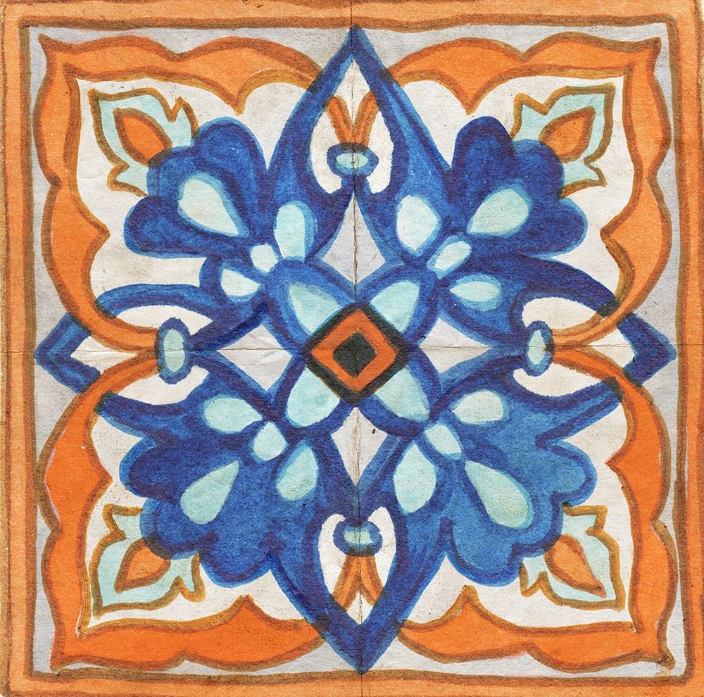 Colorful Tile II art print by Elizabeth Medley for $57.95 CAD