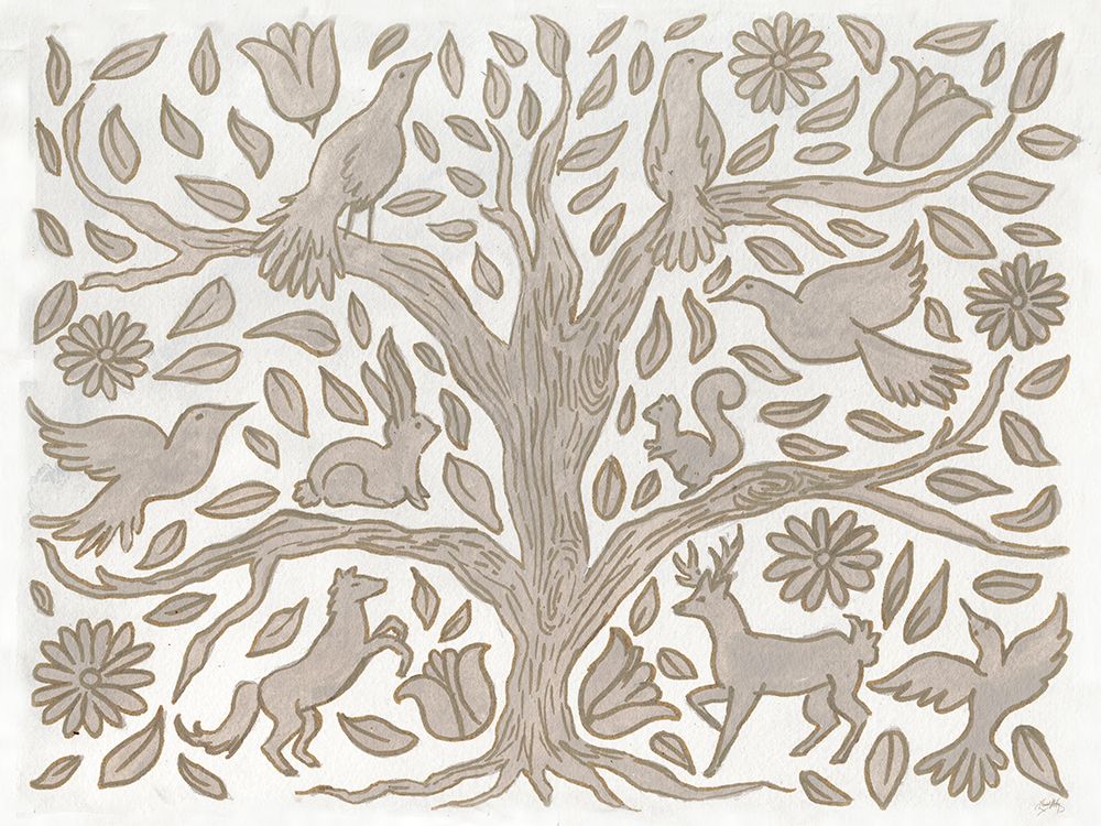 Animal Tree art print by Elizabeth Medley for $57.95 CAD