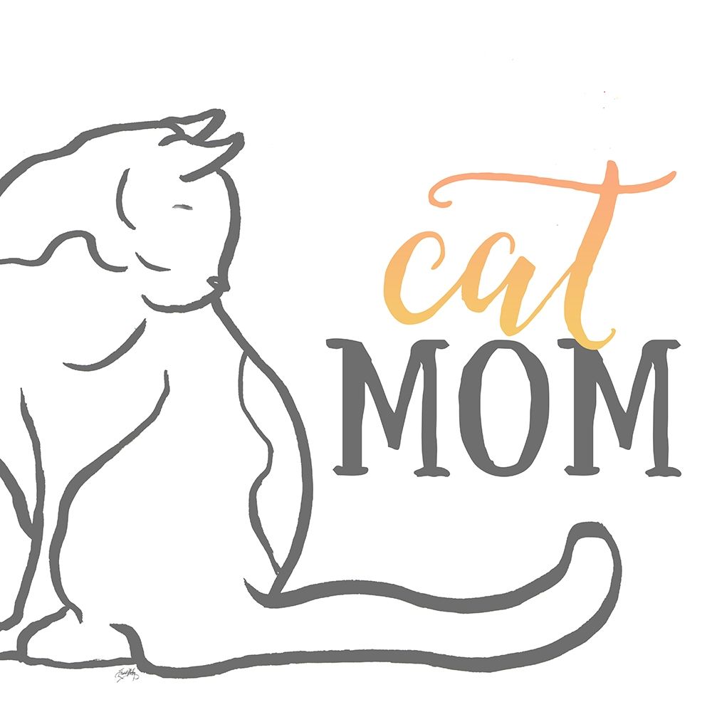 Cat Mom art print by Elizabeth Medley for $57.95 CAD