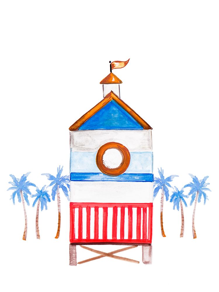 Lifeguard House III art print by Ani Del Sol for $57.95 CAD