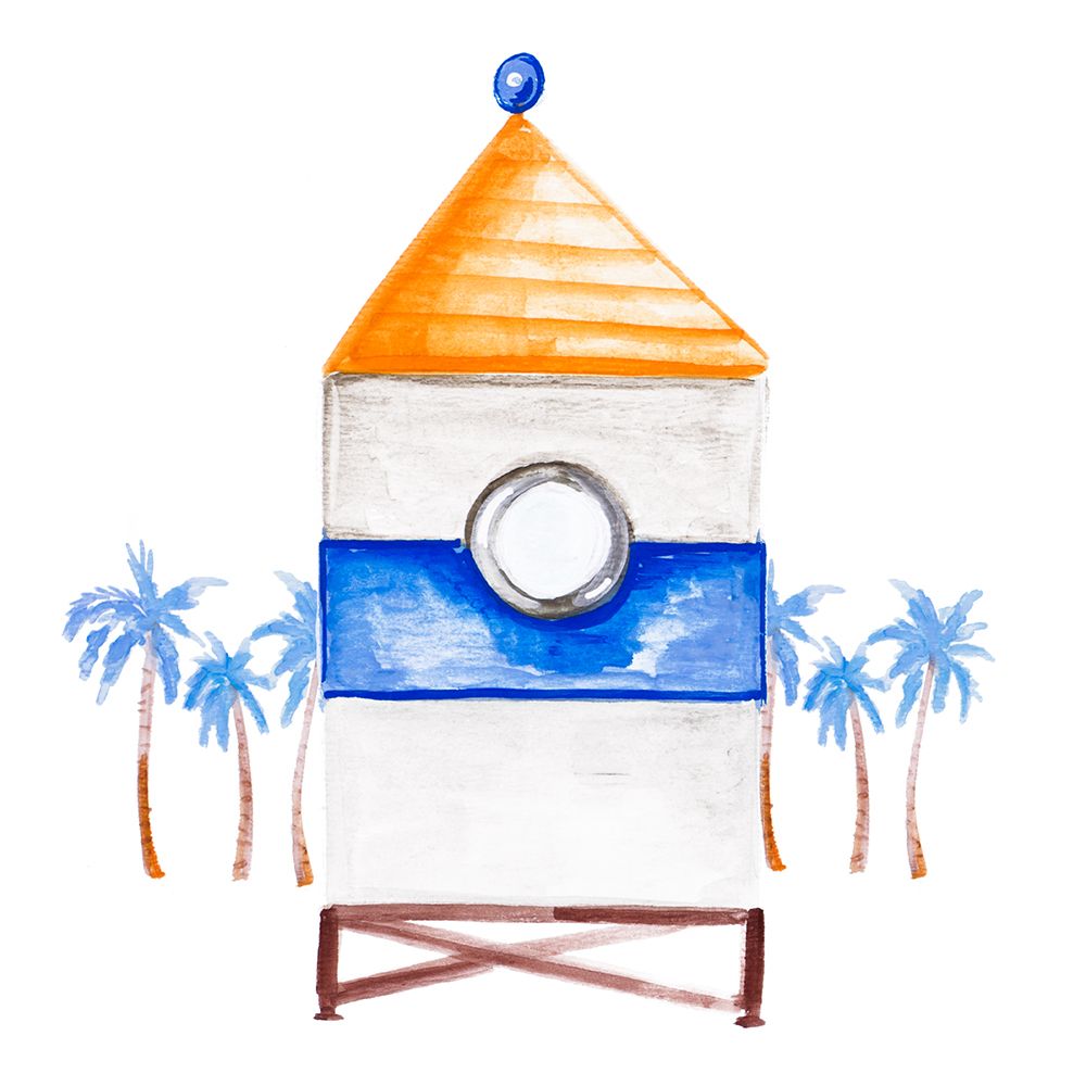 Lifeguard House II art print by Ani Del Sol for $57.95 CAD