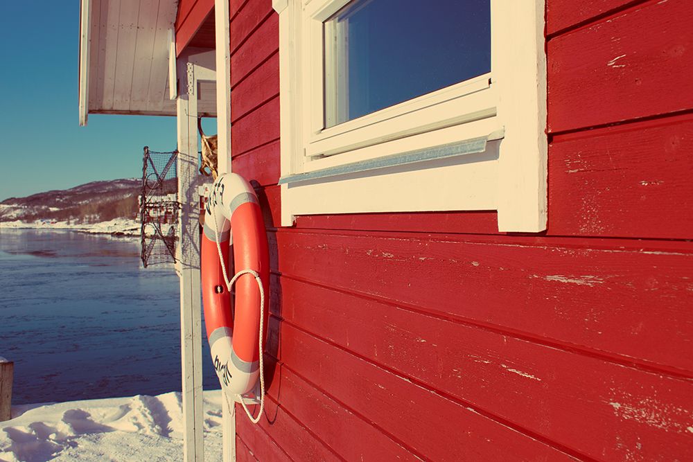 Lake House in Winter art print by Kali Wilson for $57.95 CAD