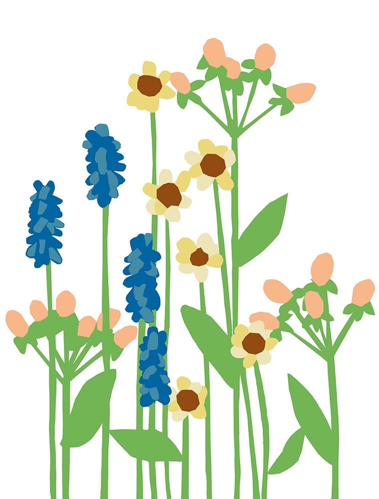 Wildflowers III art print by Jen Bucheli for $57.95 CAD