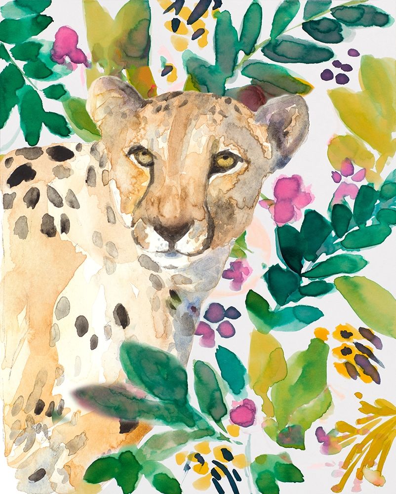 Garden Cheetah art print by Lanie Loreth for $57.95 CAD