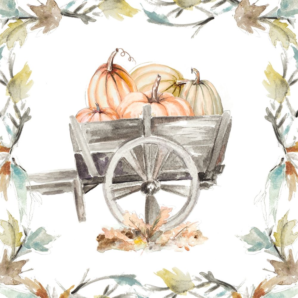 Wood Cart Square with Branches art print by Patricia Pinto for $57.95 CAD