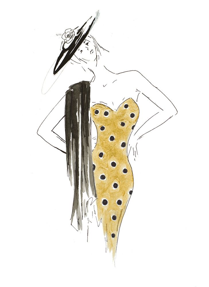 Fashion Sketch III art print by Patricia Pinto for $57.95 CAD