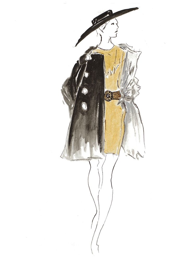 Fashion Sketch I art print by Patricia Pinto for $57.95 CAD