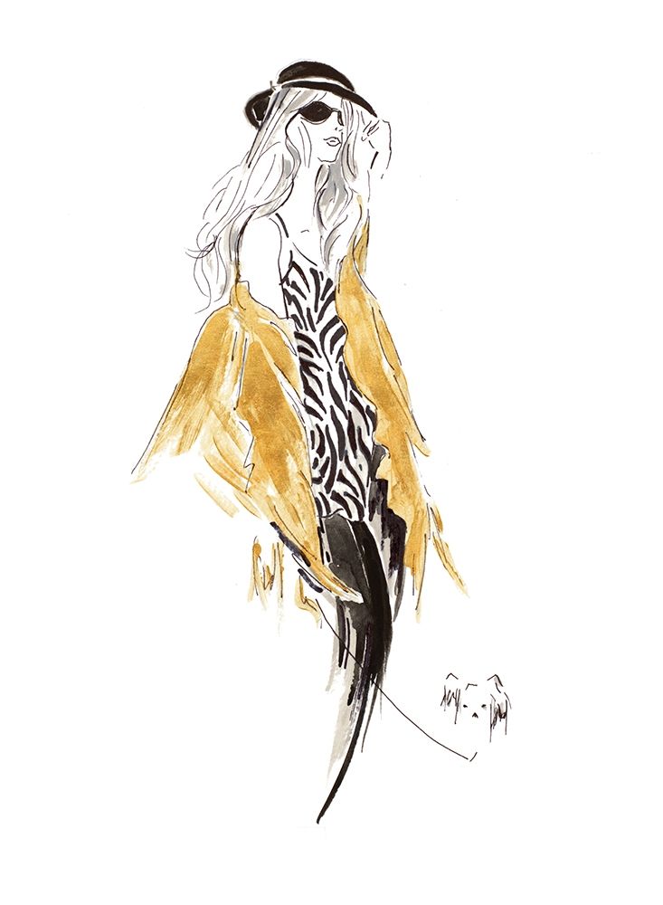 Fashion Sketch II art print by Patricia Pinto for $57.95 CAD