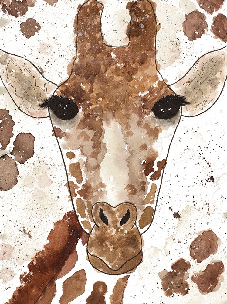 Giraffe Face art print by Melanie Torres for $57.95 CAD