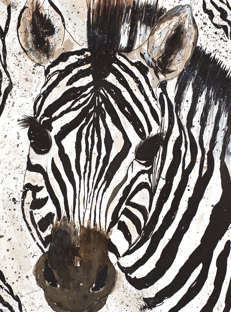 Zebra Face art print by Melanie Torres for $57.95 CAD