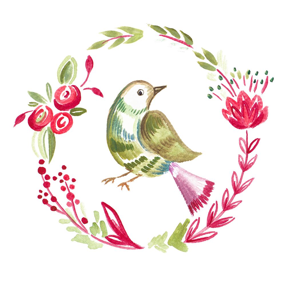 Little Bird Floral I art print by Ani Del Sol for $57.95 CAD