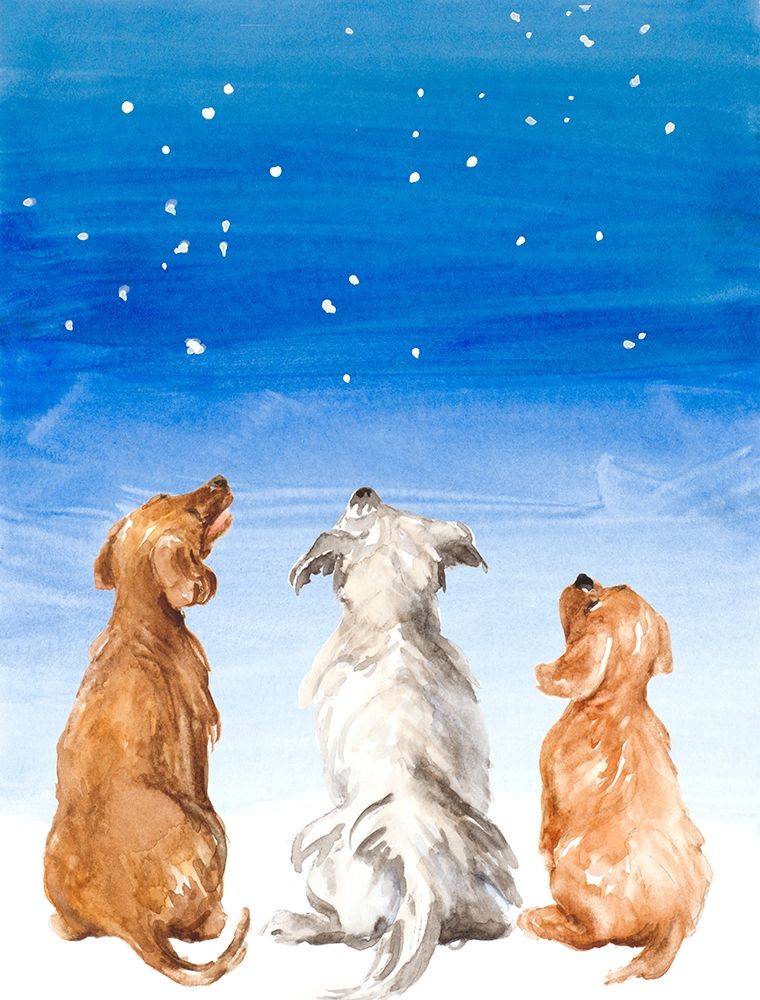Three Dogs Star Gazing art print by Lanie Loreth for $57.95 CAD