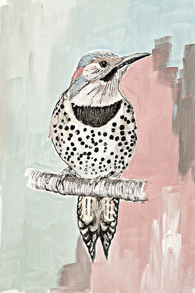 Beige Woodpecker I art print by Patricia Pinto for $57.95 CAD