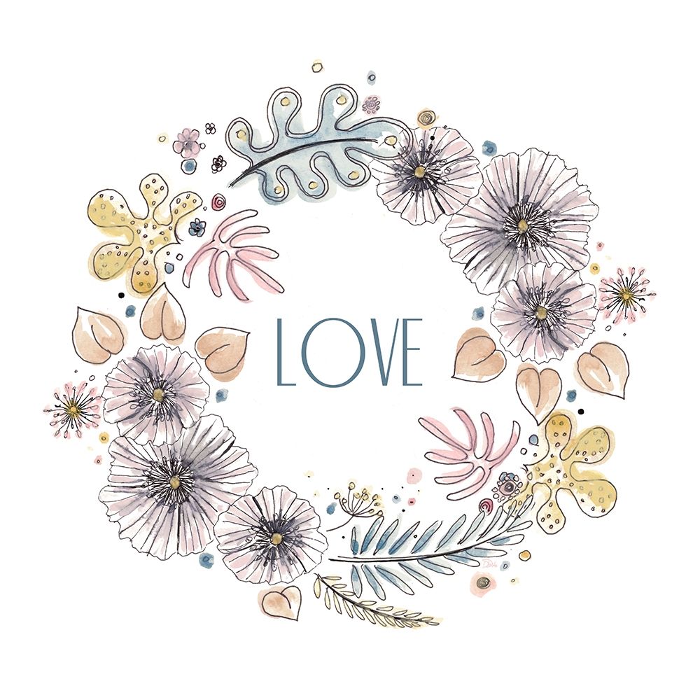 Nature Love Wreath art print by Patricia Pinto for $57.95 CAD