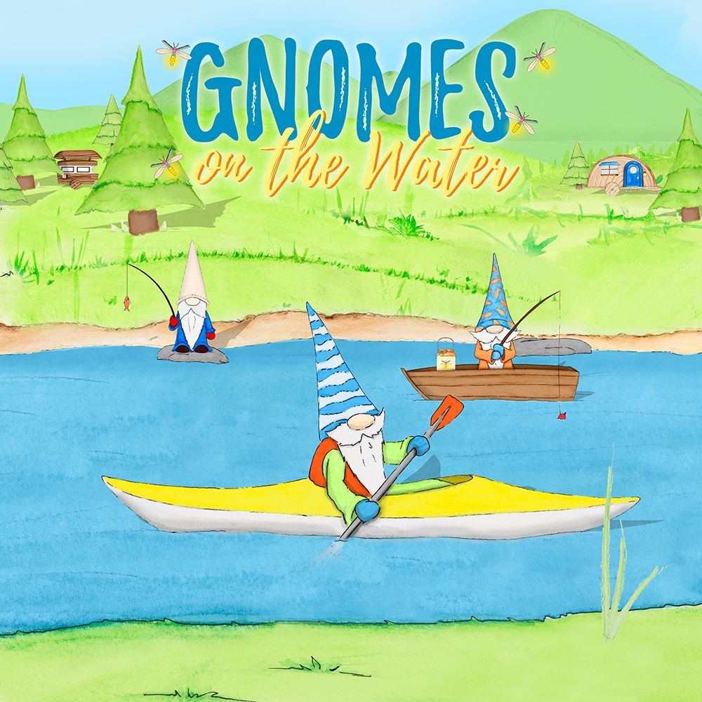 Gnomes on the Water III art print by Hugo Edwins for $57.95 CAD