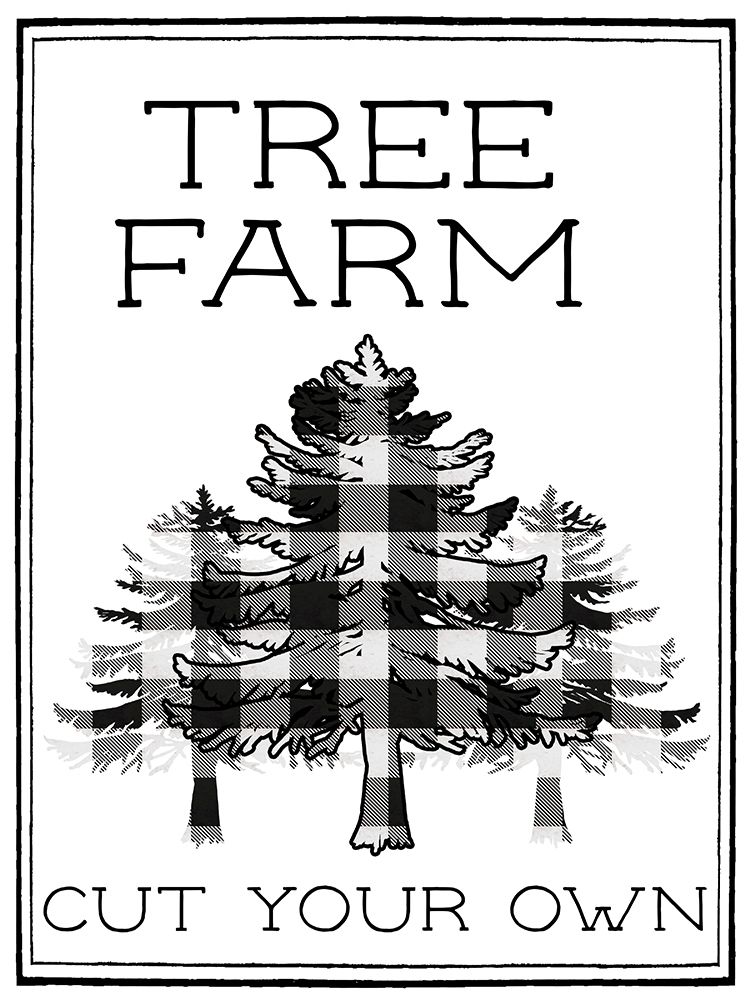 Tree Farm Buffalo Plaid art print by Elizabeth Medley for $57.95 CAD