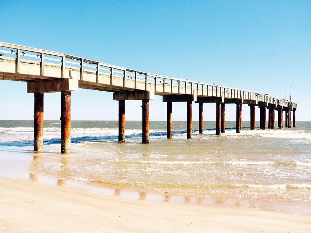 Sunlit Pier II art print by Gail Peck for $57.95 CAD