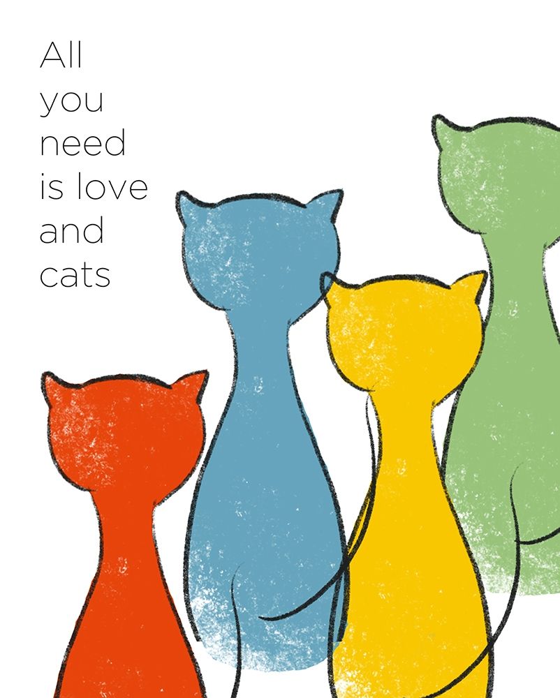 Love and Cats art print by Anna Quach for $57.95 CAD