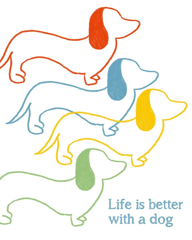 Life is Better With A Dog art print by Anna Quach for $57.95 CAD