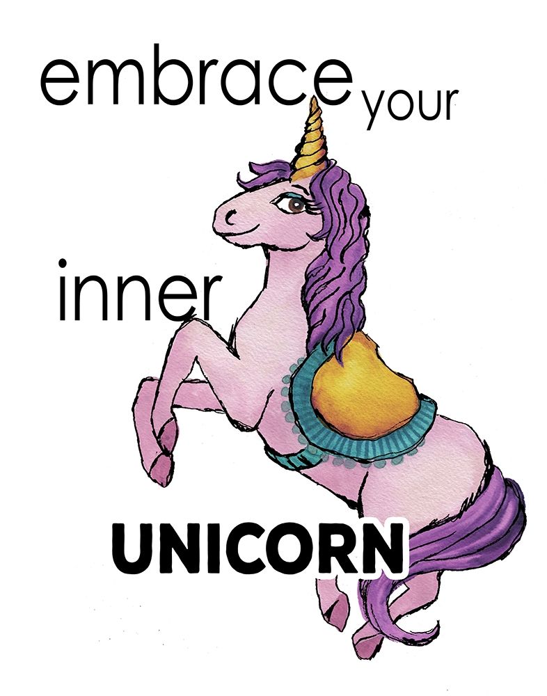Embrace Your Inner Unicorn art print by Elizabeth Medley for $57.95 CAD