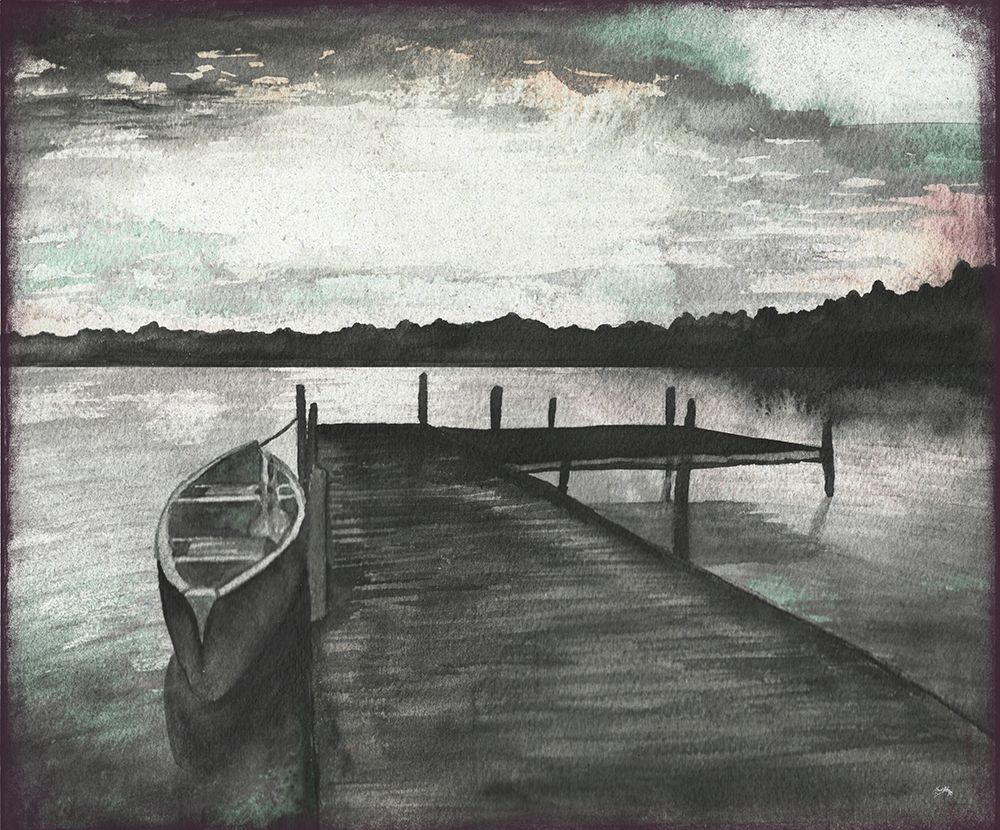 Gray Morning on the Lake art print by Elizabeth Medley for $57.95 CAD