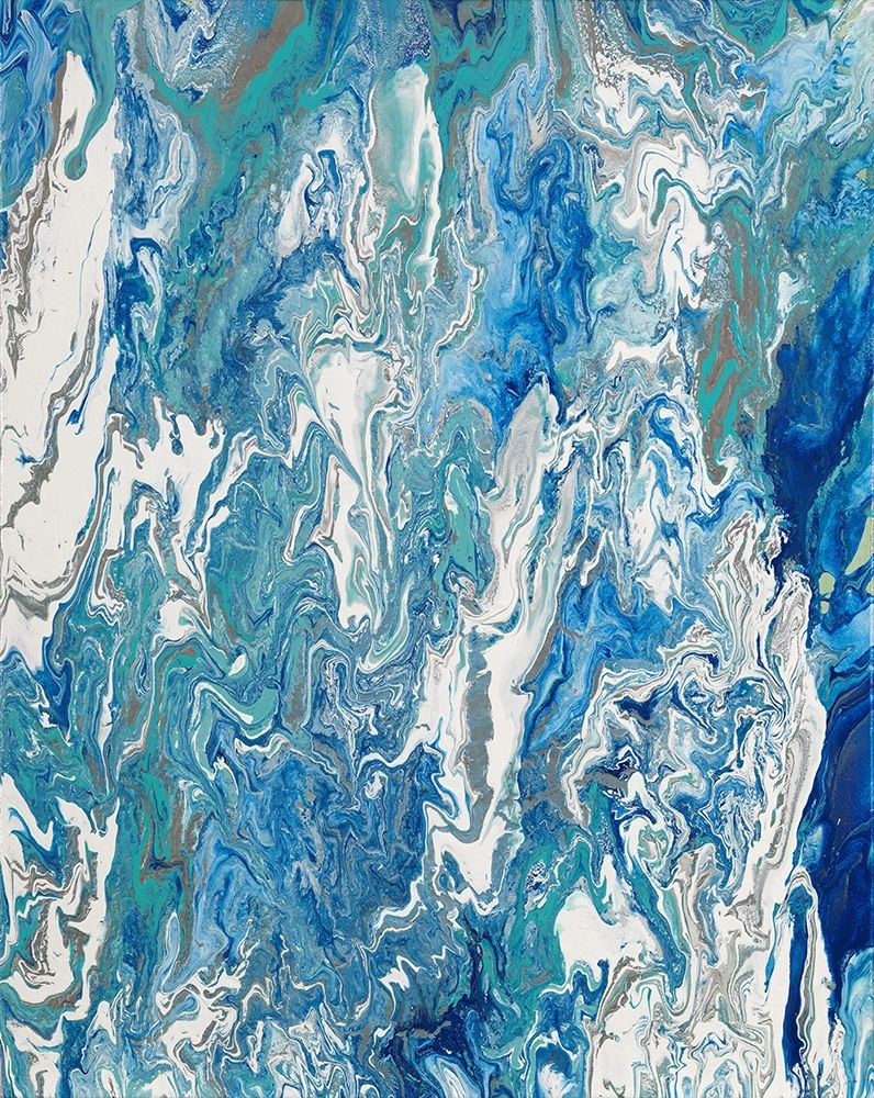 Marbleized Beach View II art print by Gina Ritter for $57.95 CAD